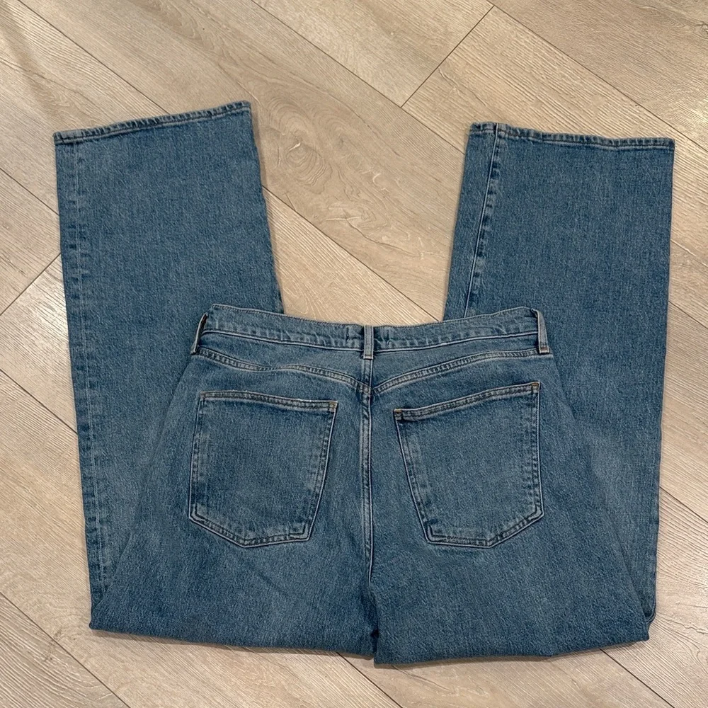 Agolde Light Blue Straight Leg Jeans - Picture 7 of 7